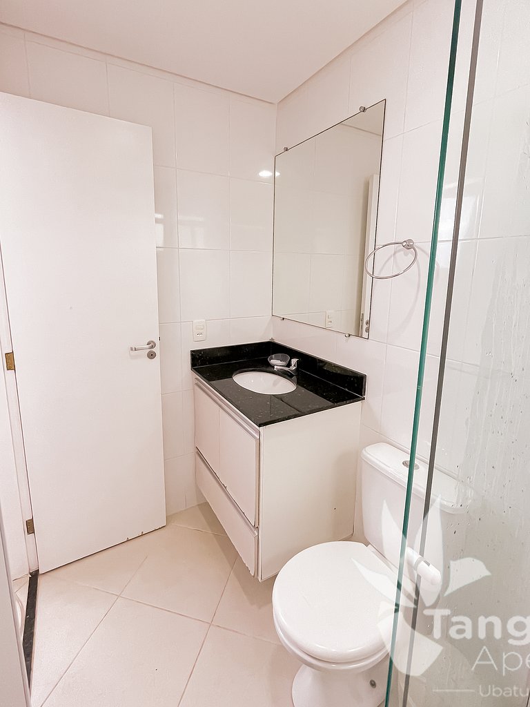 Apê completo • Piscina aquecida • 350m praia