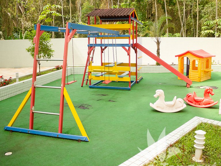 Apê completo • Piscina aquecida • 350m praia