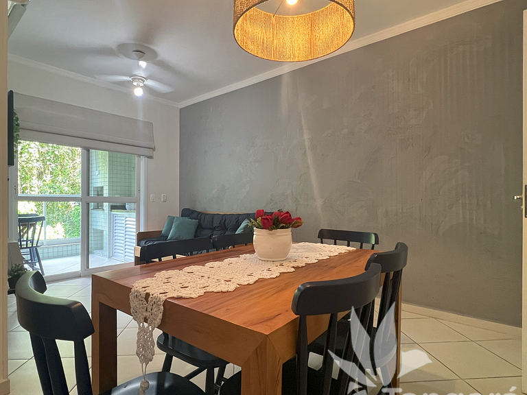 Apê completo • Piscina aquecida • 350m praia