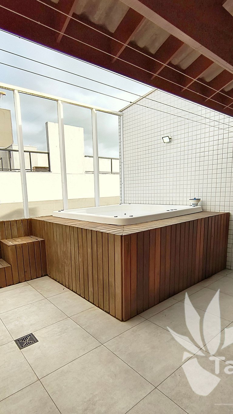 Apê Cobertura + Área Gourmet - Praia Toninhas