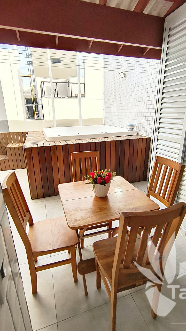 Apê Cobertura + Área Gourmet - Praia Toninhas