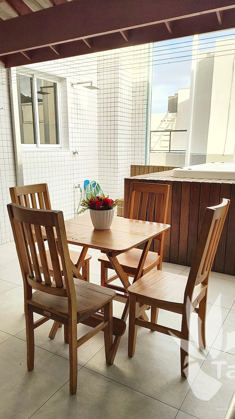 Apê Cobertura + Área Gourmet - Praia Toninhas