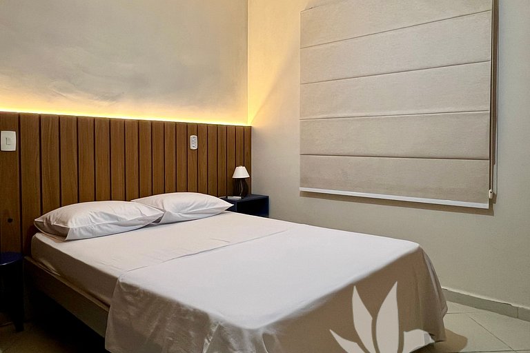 Apê completo • Piscina aquecida • 350m praia