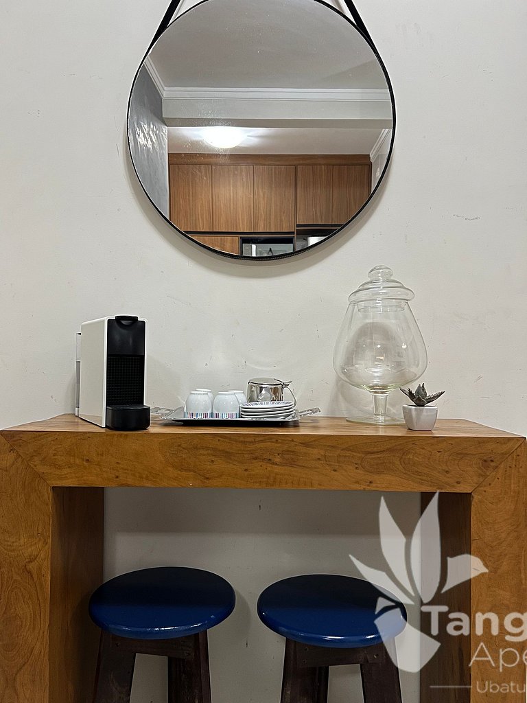 Apê completo • Piscina aquecida • 350m praia